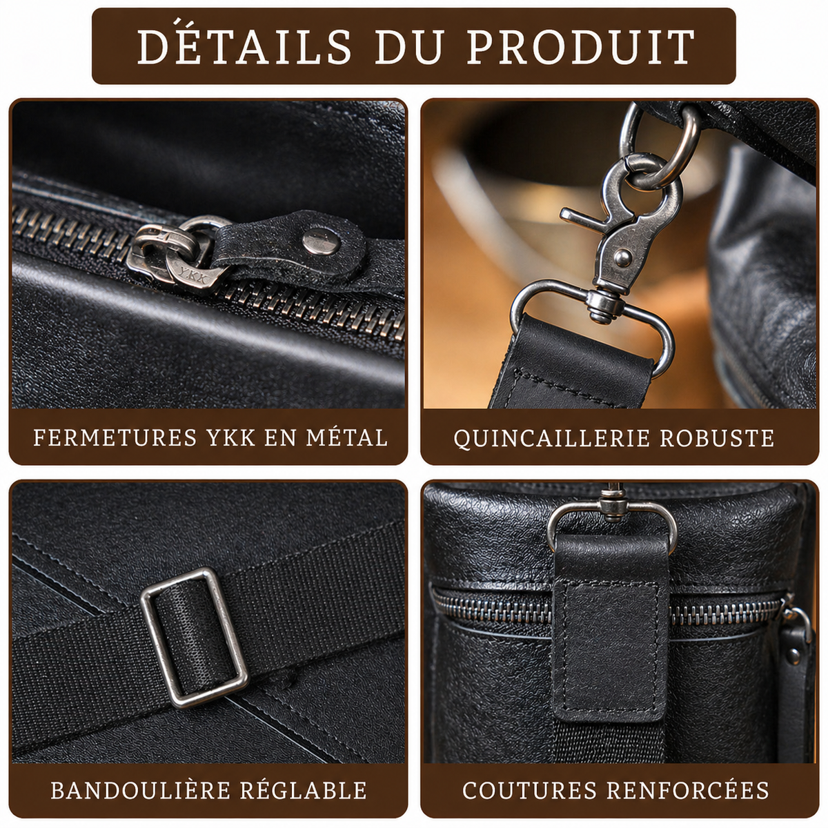 Sac Cabas Homme Cuir Ordinateur | Grand Format Travail Élégant Sac Cuir