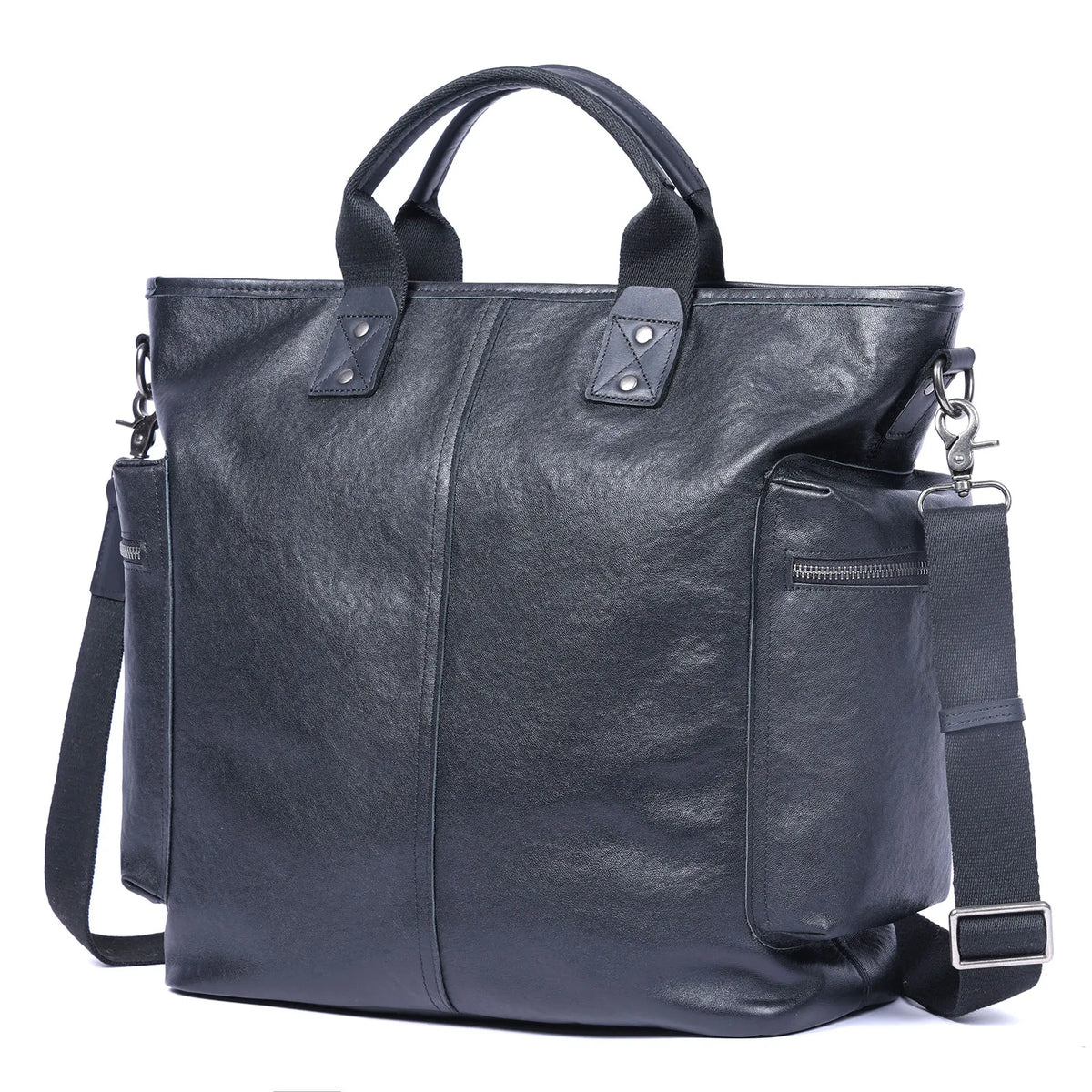 Sac Cabas Homme Cuir Ordinateur | Grand Format Travail Élégant Sac Cuir