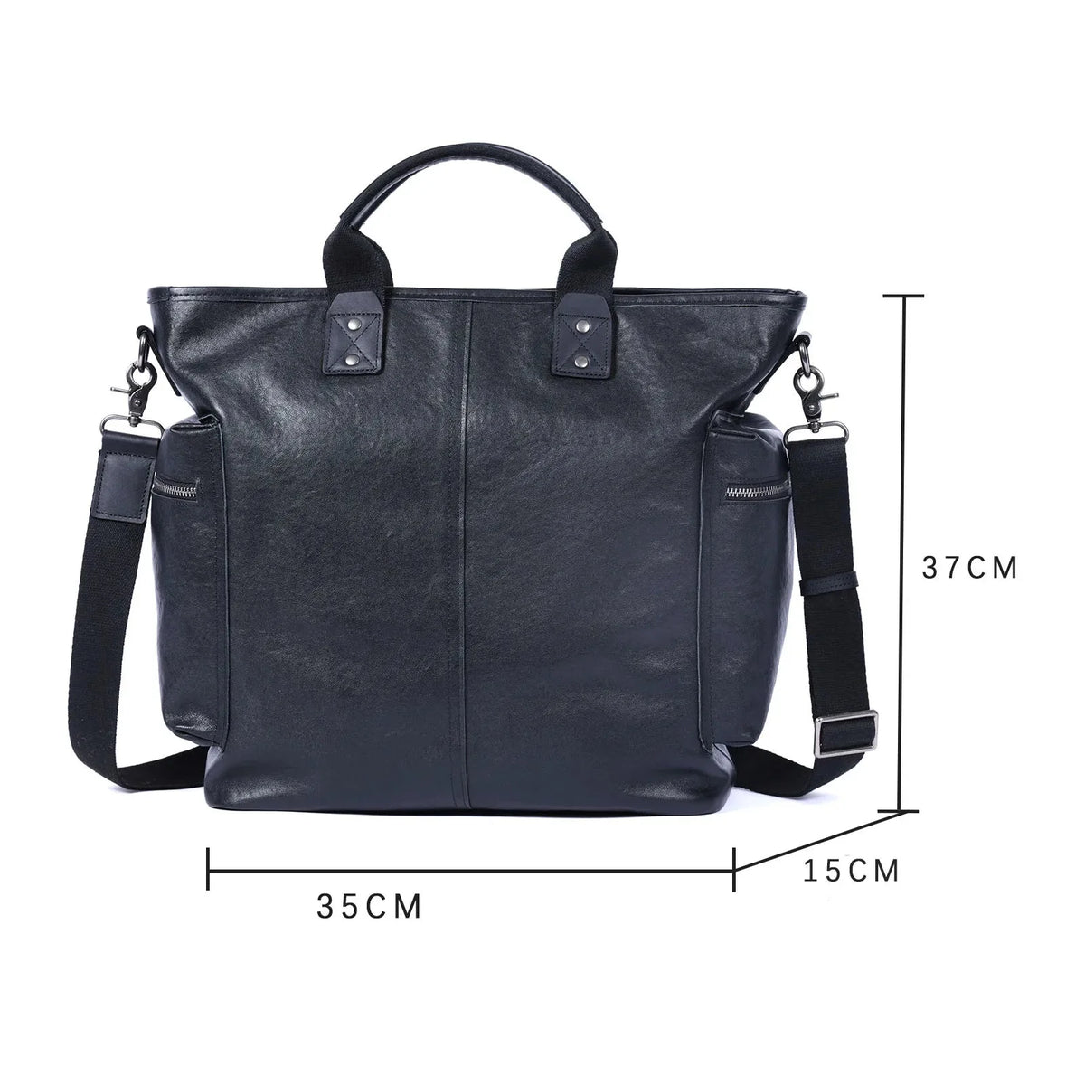 Sac Cabas Homme Cuir Ordinateur | Grand Format Travail Élégant Sac Cuir