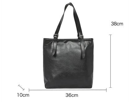 Sac Cabas Homme Léger | Urbain & Quotidien Moderne Noir / Cuir Vegan