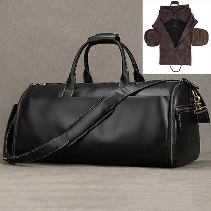 Sac de Voyage Costume Homme Cuir Gabriel | Business 48h