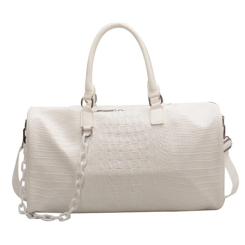 Sac de voyage Cuir Femme Théa | La Casa du Cuir Blanc / Cuir (PU) / Femme sac à main