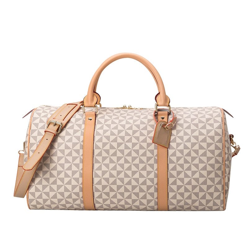 Sac de Voyage Cuir Femme Chiara | La Casa du Cuir Blanc-L 53x26x28cm / Cuir (PU) / Femme Sac de voyage