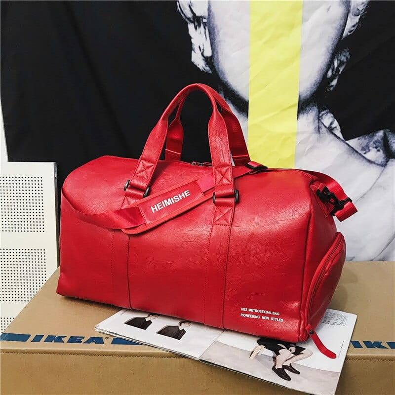 Sac de voyage Cuir Femme Clémence | La Casa du Cuir Rouge / Petit / Cuir (PU) Sac de voyage