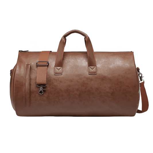 Sac de Voyage pour Costume Homme Marcel – Format 48h Marron / Cuir Vegan Sac de voyage