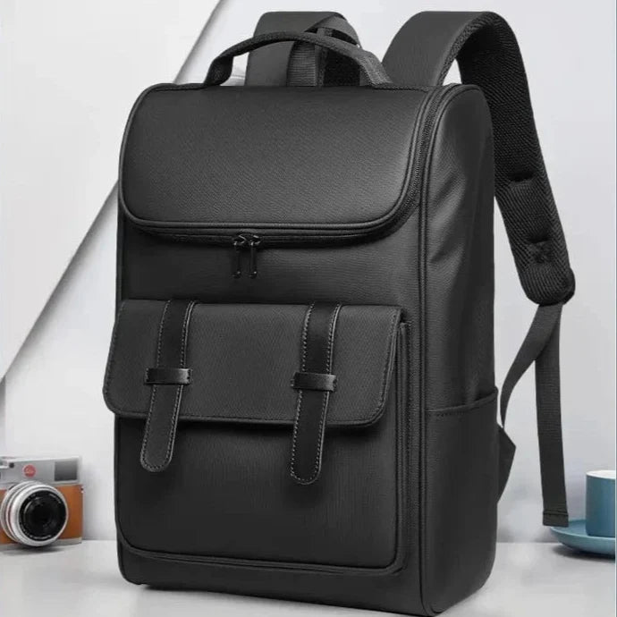 Sac Dos Collège Maxime | La Casa du Cuir Noir / 29x43x18cm
