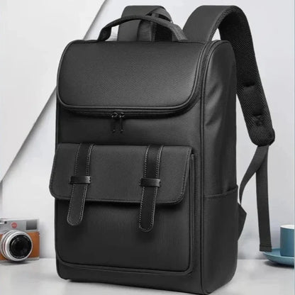 Sac Dos Collège Maxime | La Casa du Cuir Noir / 29x43x18cm