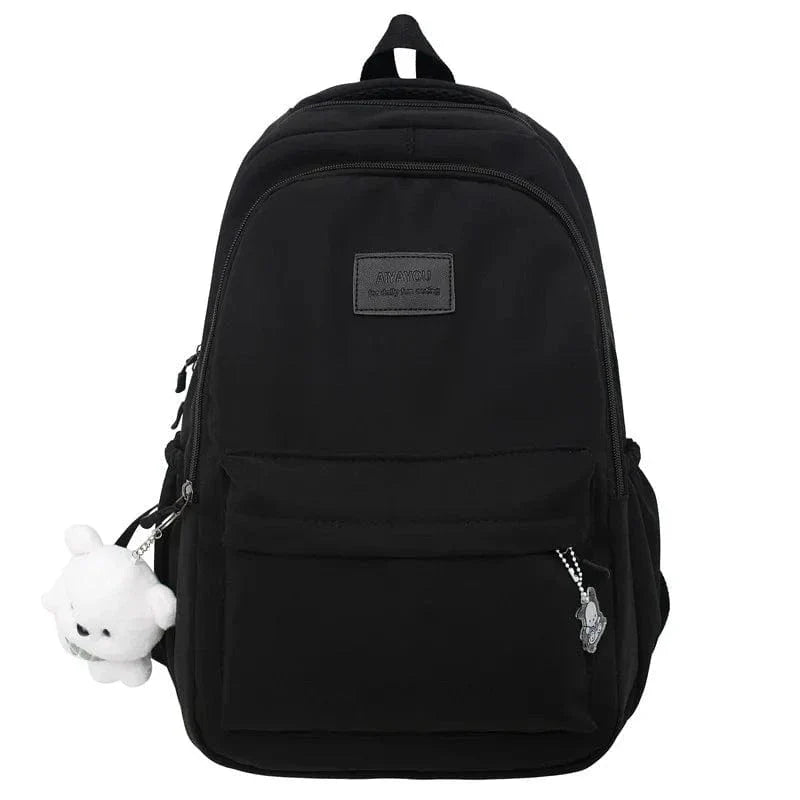 Sac Lycee Alma | La Casa du Cuir Noir / 16 Pouces / Nylon Oxford sac à dos ordinateur