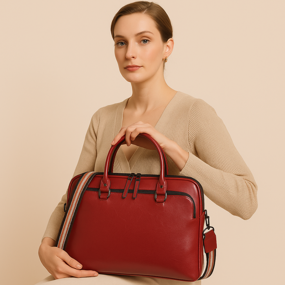Sac Ordinateur Cuir femme Zélie – Élégant, 14” & Original Sac Ordinateur