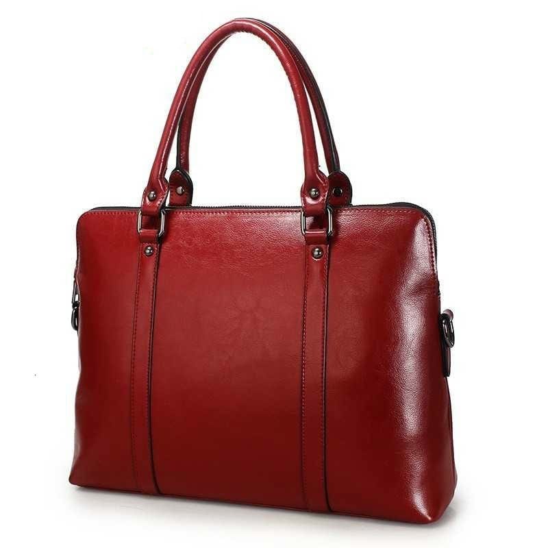 Sac Cuir Ordinateur Femme Alicia | La Casa du Cuir Rouge Foncé / Cuir / Femme Sac Ordinateur