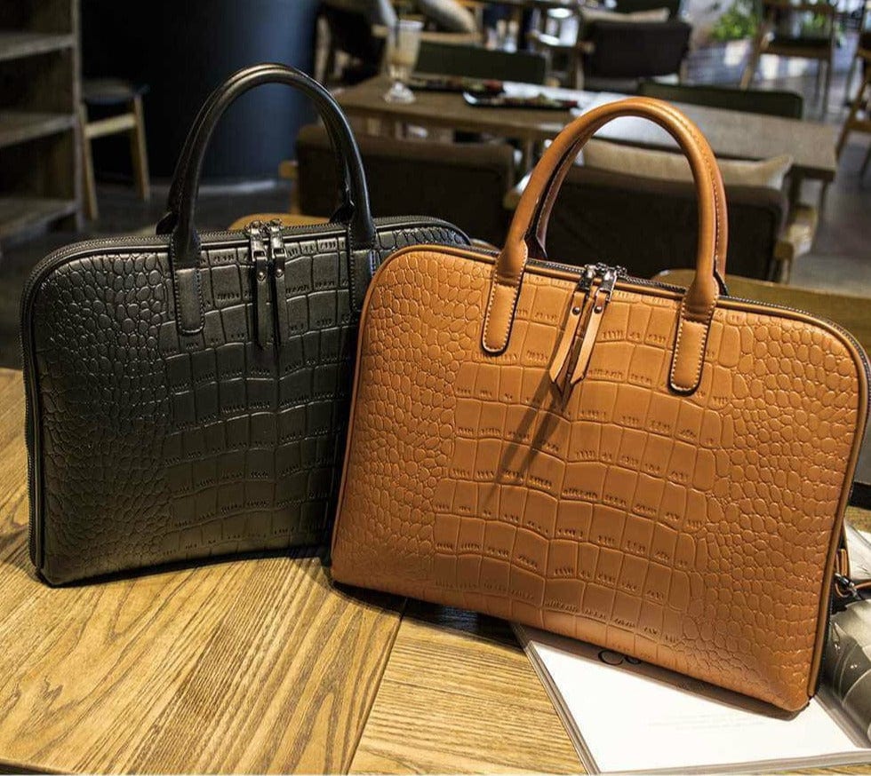 Sac Ordinateur Femme Cuir Lyna – Style Chic & Sac pour Travailler Femme Sac Ordinateur