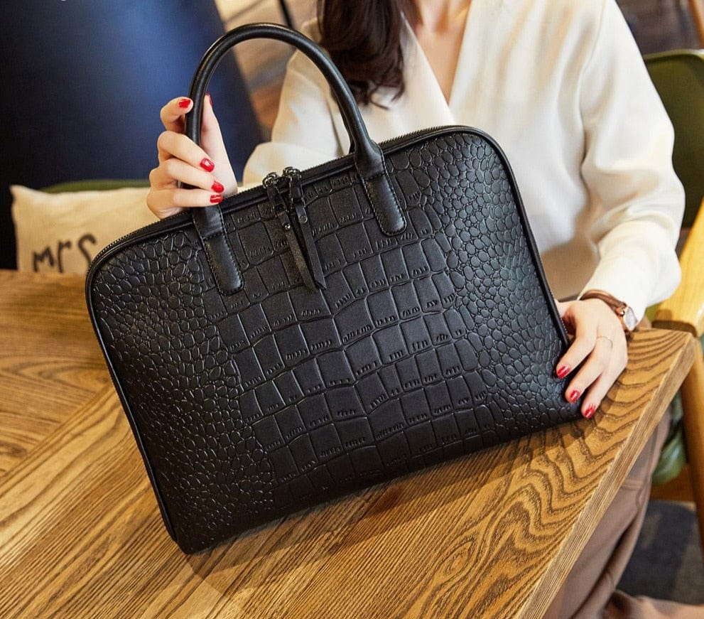 Sac Ordinateur Femme Cuir Lyna – Style Chic & Sac pour Travailler Femme Sac Ordinateur