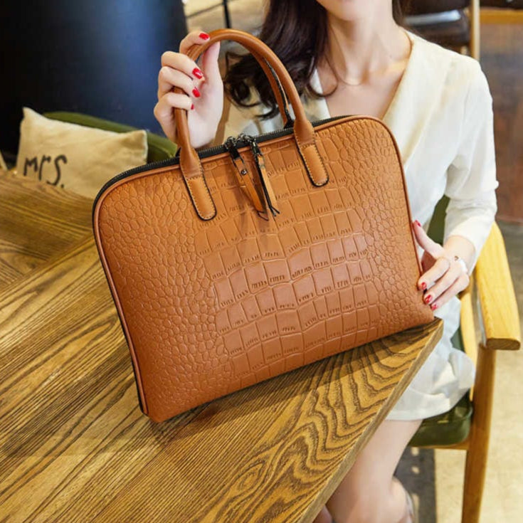 Sac Ordinateur Femme Cuir Lyna – Style Chic & Sac pour Travailler Femme Sac Ordinateur