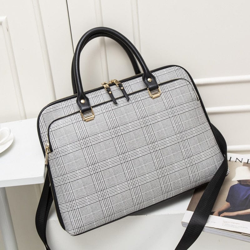 Sac Ordinateur Femme Cuir Alya | La Casa du Cuir Gris / Cuir PU / Femme Sac Ordinateur