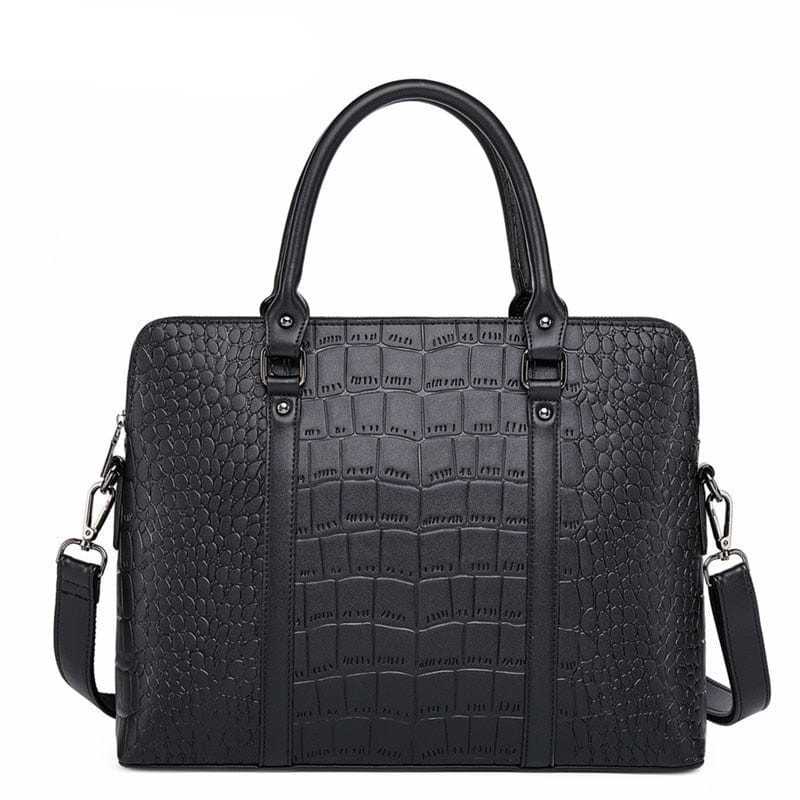 Sac Ordinateur Femme Cuir Gabrielle | La Casa du Cuir Noir / 14 Pouces / Cuir PU Sac Ordinateur