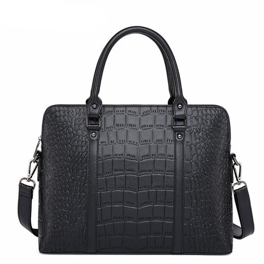 Sac Ordinateur Femme Cuir Gabrielle | La Casa du Cuir Noir / 14 Pouces / Cuir PU Sac Ordinateur