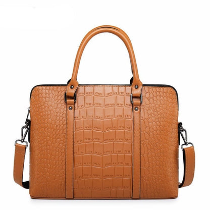 Sac Ordinateur Femme Cuir Gabrielle | La Casa du Cuir Marron Clair / 14 Pouces / Cuir PU Sac Ordinateur