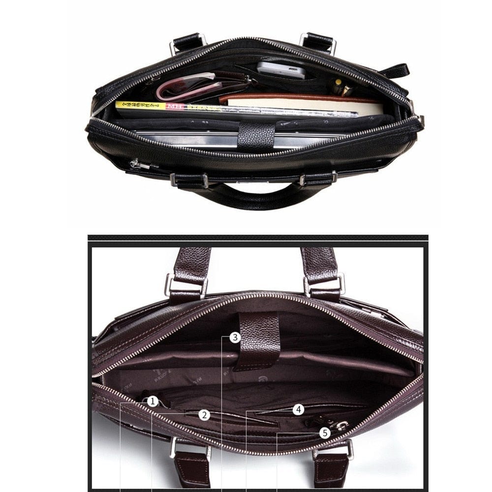 Sacoche Ordinateur en Cuir Homme | Modèle Diego Sac Ordinateur