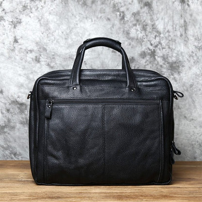 Sac à Ordinateur Homme | Modèle Milan Noir / Cuir / Homme Sac Ordinateur