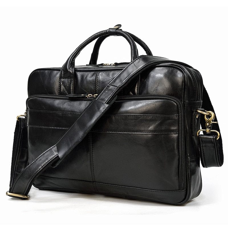 Cartable Cuir Homme | La Casa du Cuir Noir / Cuir / Homme Sac Ordinateur