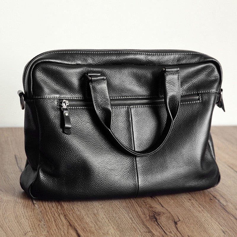 Sac Ordinateur Homme Cuir Noam | La Casa du Cuir Noir / Cuir / Homme Sac Ordinateur