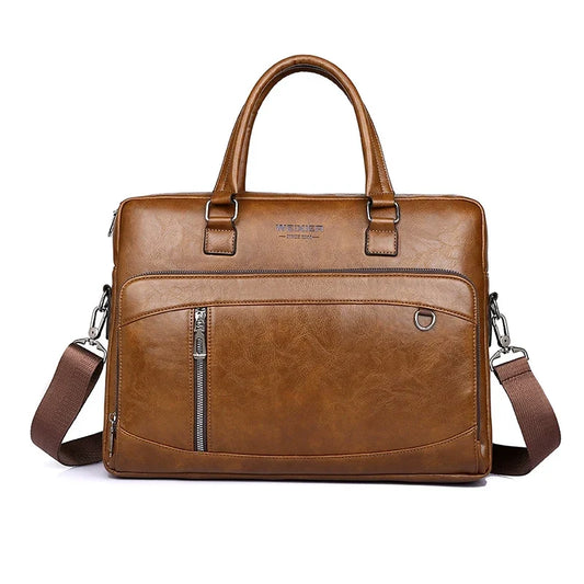 Sac pour Travailler Femme – Marie | Élégance & Organisation Marron / Cuir Vegan Sac Ordinateur