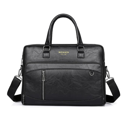 Sac pour Travailler Femme – Marie | Élégance & Organisation Noir / Cuir Vegan Sac Ordinateur