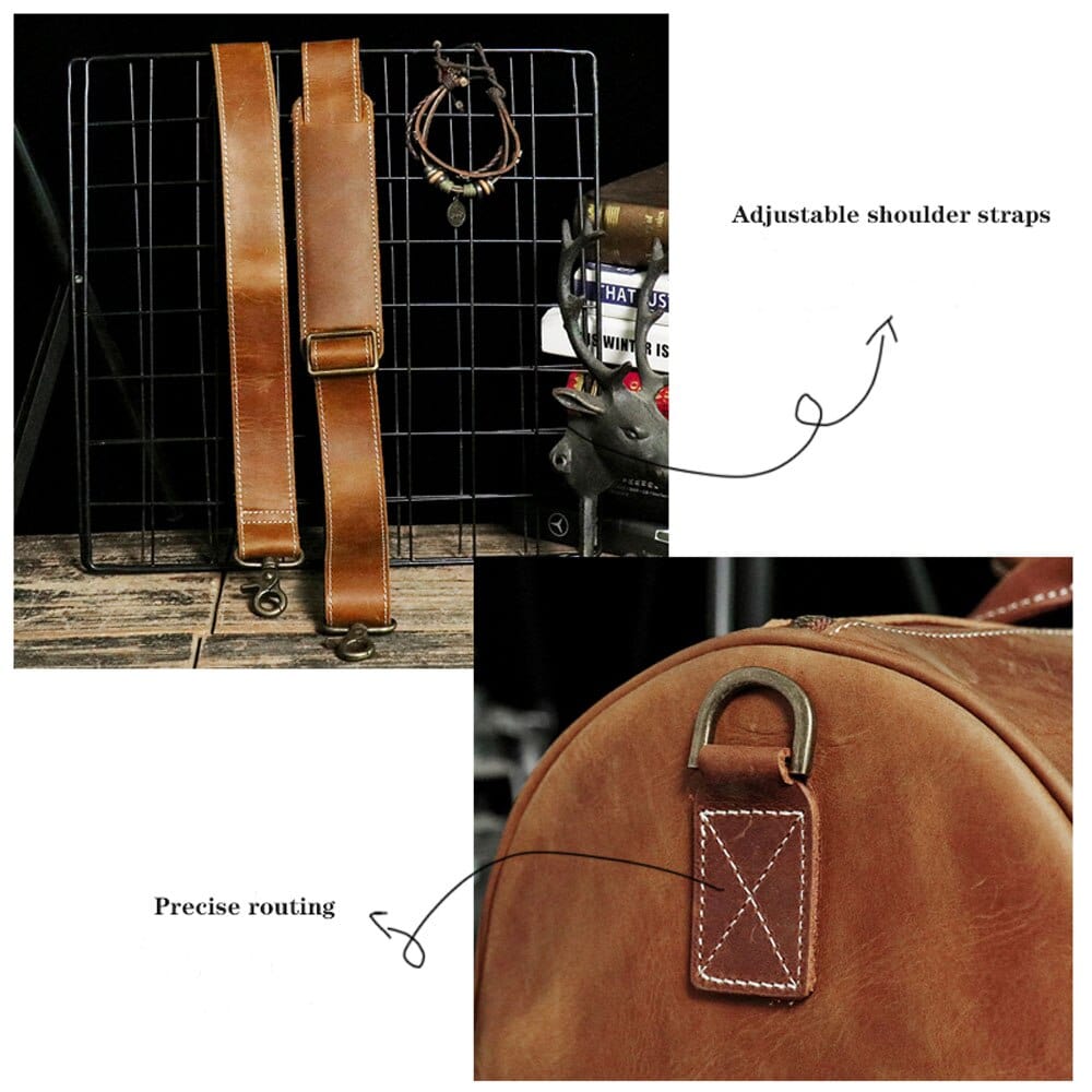 Sac de Voyage Homme Cuir Naim | Cabine Minimaliste Sac de voyage