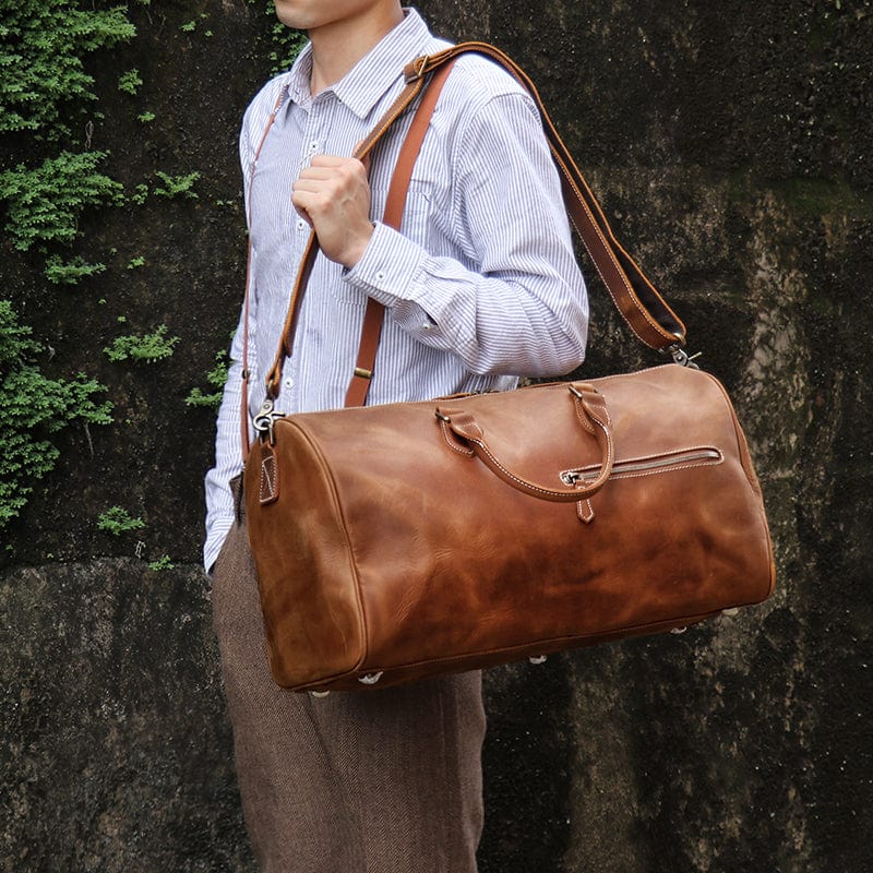 Sac de Voyage Homme Cuir Naim | Cabine Minimaliste Sac de voyage