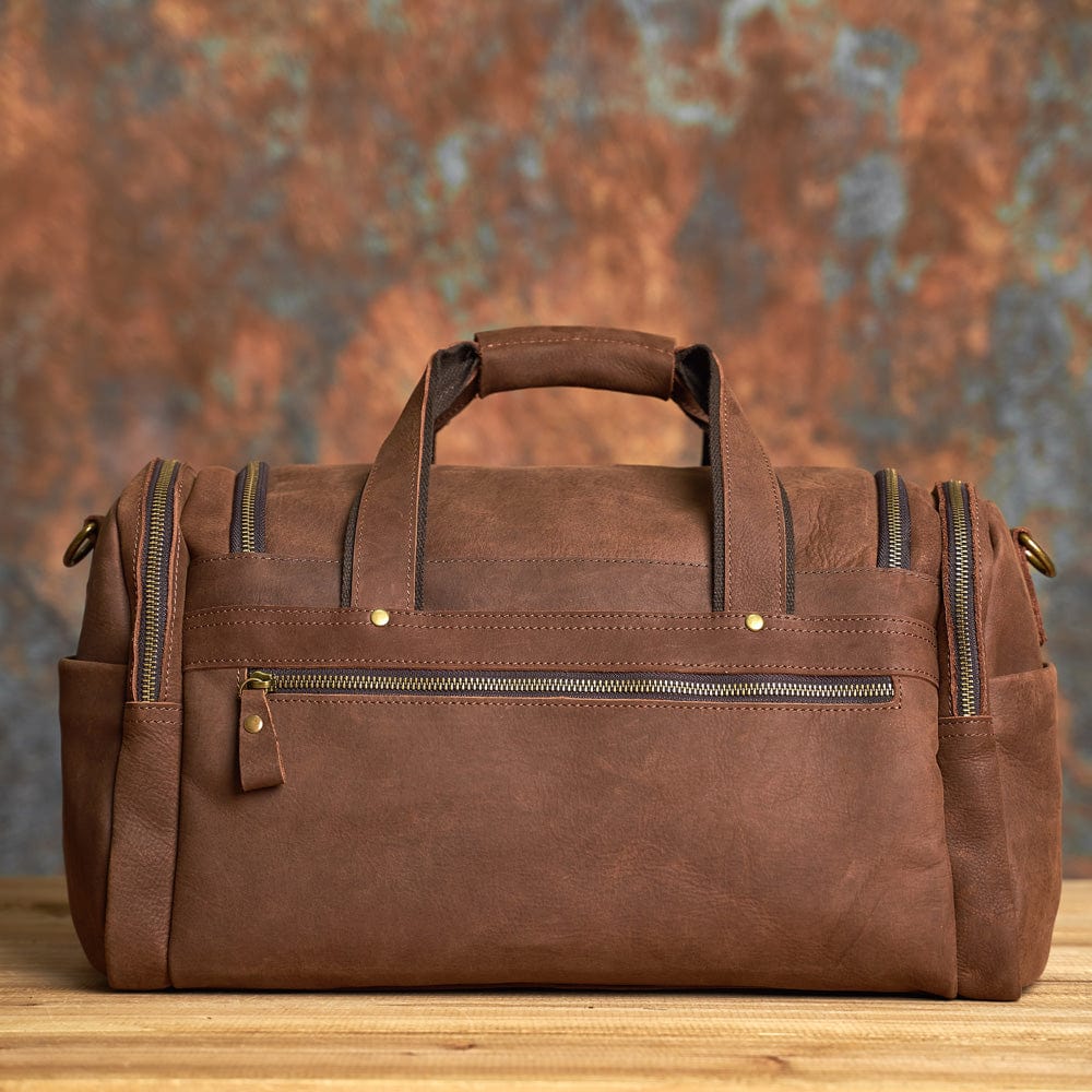 Sac de Sport Cuir Homme Léandre | Multi-Poches Premium Sac de voyage
