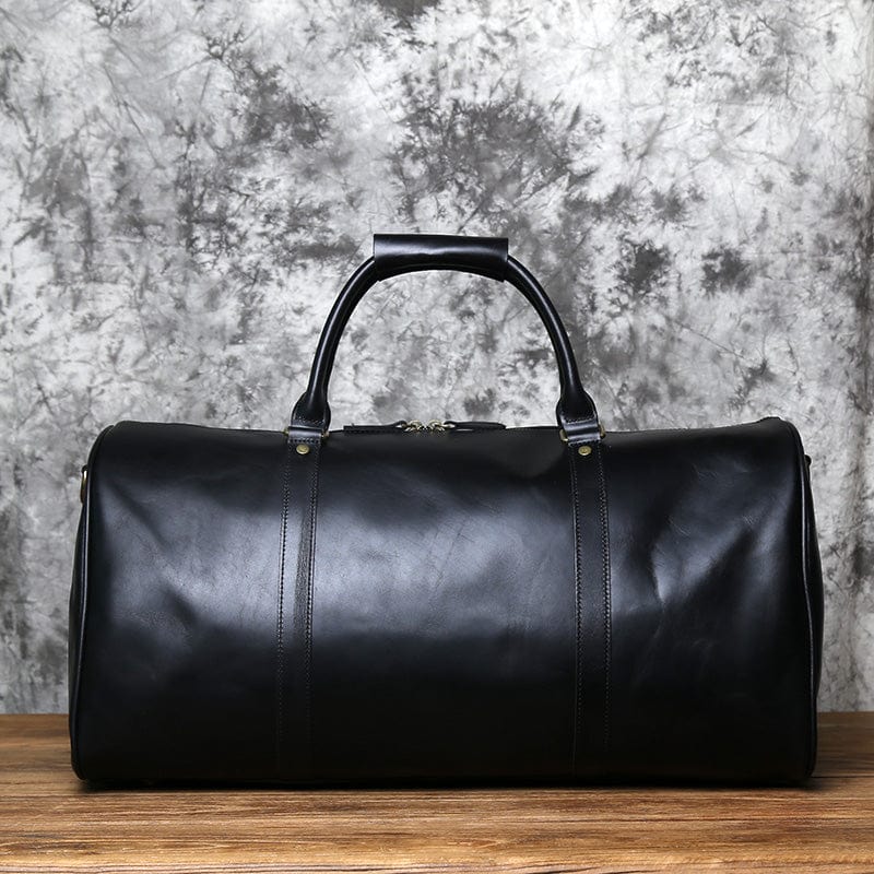 Sac de Voyage Homme Cuir Côme | Luxe Accessible Noir / Cuir Sac de voyage