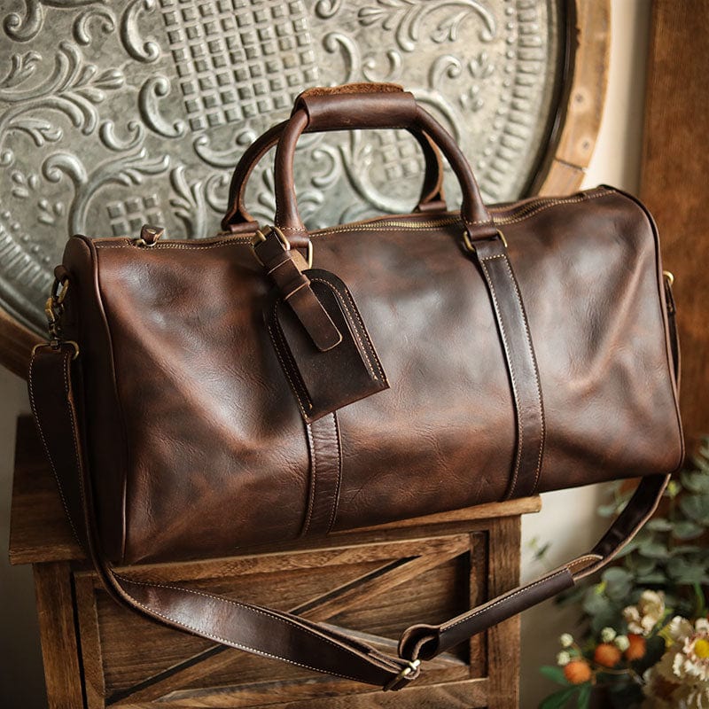 Sac de Voyage Homme Cuir Vintage Kaïs | Format Week-end Sac de voyage