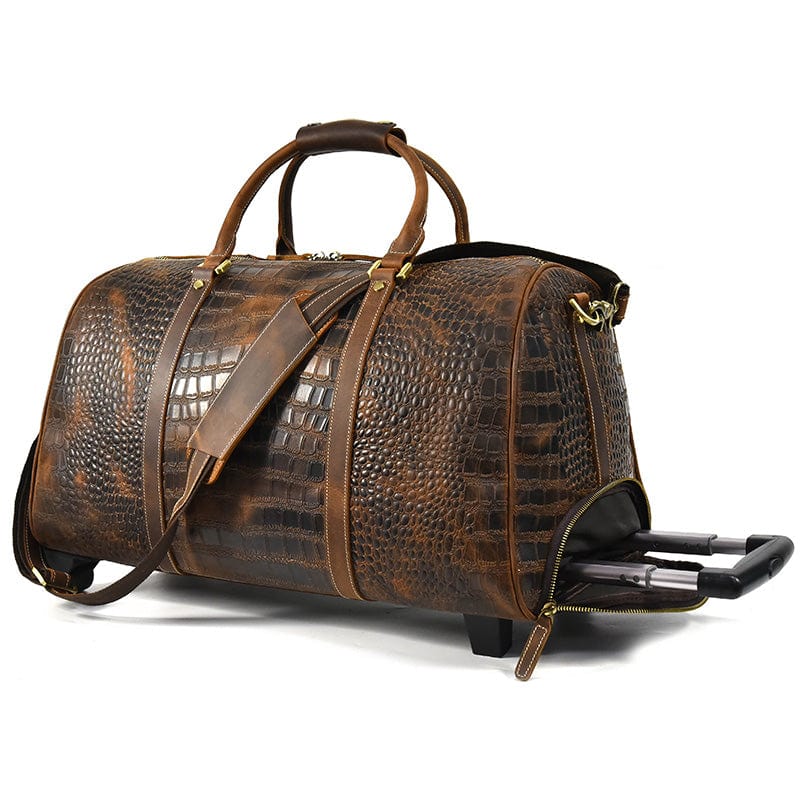 Sac Voyage Homme Cuir Imran | La Casa du Cuir Ovale ( Avec roue ) / Cuir / Homme Sac de voyage