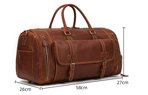 Grand Sac de Voyage Homme Cuir Camille | Grande Capacité Sac de voyage
