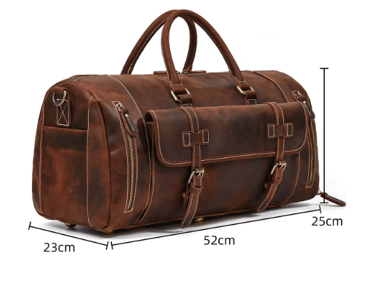 Grand Sac de Voyage Homme Cuir Camille | Grande Capacité Sac de voyage