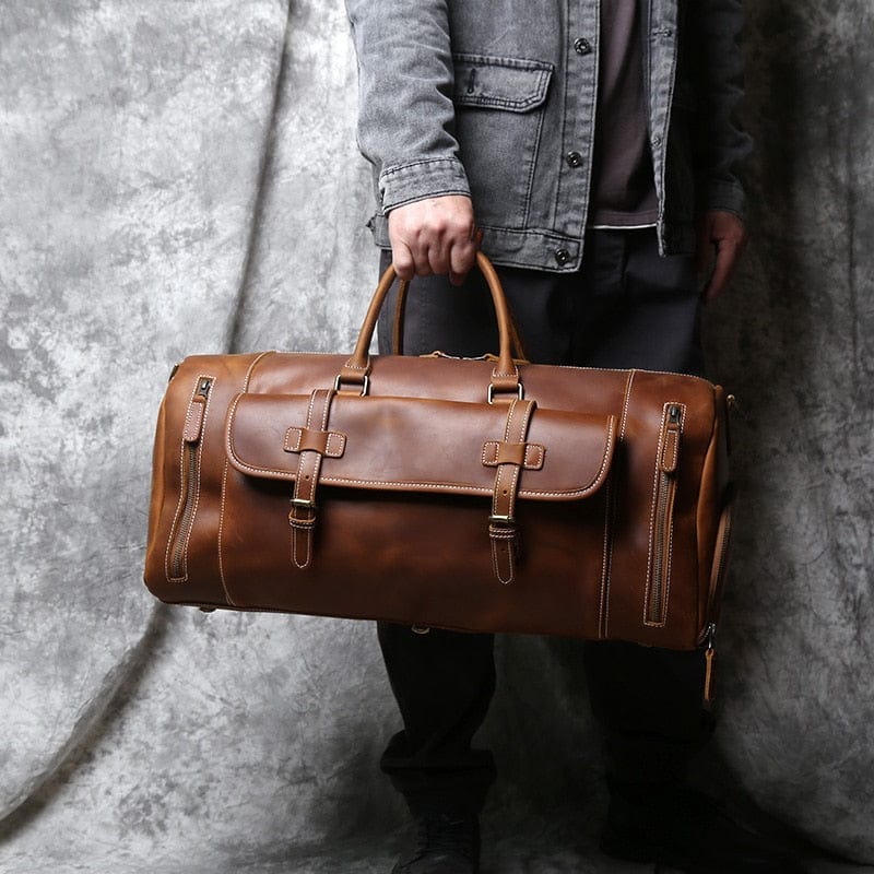 Grand Sac de Voyage Homme Cuir Camille | Grande Capacité Sac de voyage