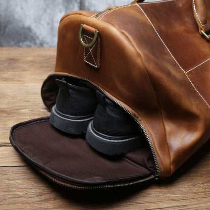 Grand Sac de Voyage Homme Cuir Camille | Grande Capacité Sac de voyage