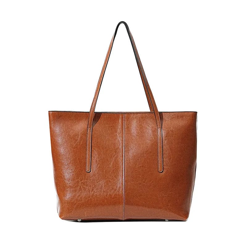 Sac Cabas Ordinateur | La Casa du Cuir Marron / Cuir Véritable Sac Cabas