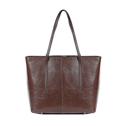 Sac Cabas Ordinateur | La Casa du Cuir Café / Cuir Véritable Sac Cabas