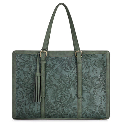 Sac Cuir Femme Ordinateur Chic | La Casa du Cuir Vert / Cuir Vegan Sac Ordinateur