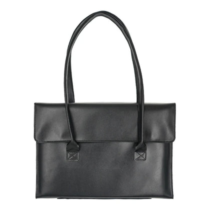 Sacoche Ordinateur Cuir Femme Lou | 15,6” Chic & Tendance Noir / 15.6 Pouces / Cuir Vegan Sac Cuir Femme