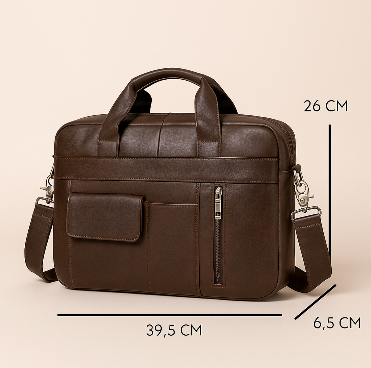 Sacoche Ordinateur Luxe Homme | Modèle Carlos Sac Ordinateur