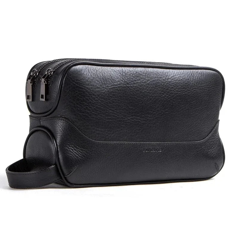 Trousse à Toilette Homme｜La Casa Du Cuir Noir / Votre Nom