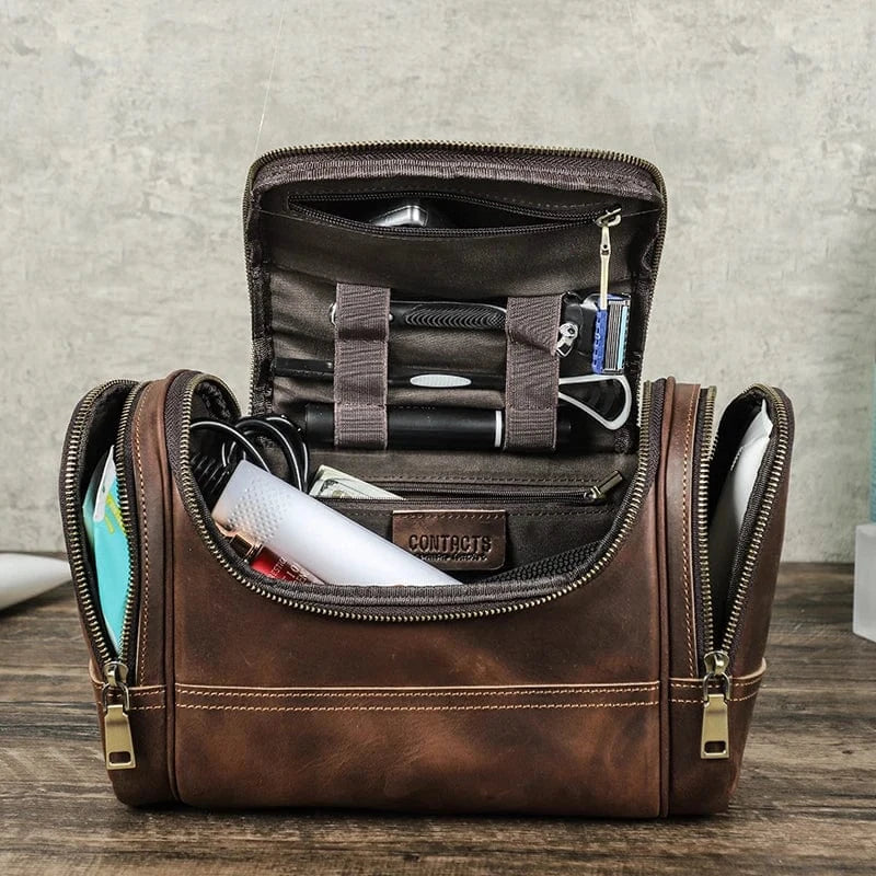 Trousse de Toilette de Voyage Homme｜La Casa Du Cuir