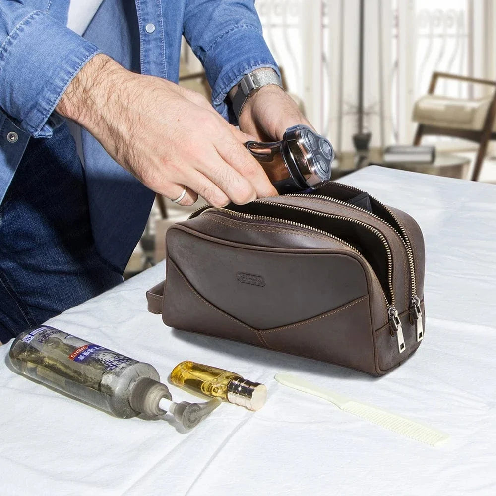 Trousse de Toilette Homme Luxe｜La Casa Du Cuir