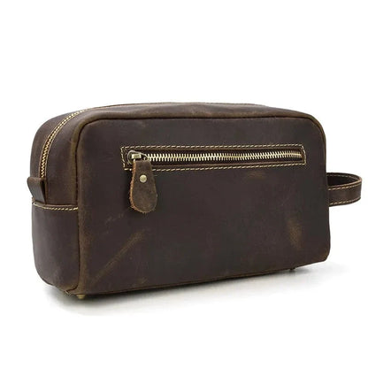 Trousse de Toilette pour Homme｜La Casa Du Cuir Café 1