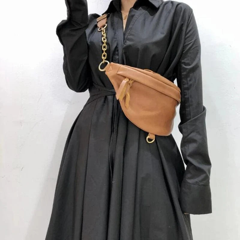 Sac Banane Cuir Marron Femme | La Casa du Cuir Marron / Cuir Véritable Sacs banane