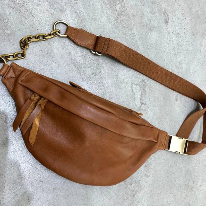 Sac Banane Cuir Marron Femme | La Casa du Cuir Marron / Cuir Véritable Sacs banane